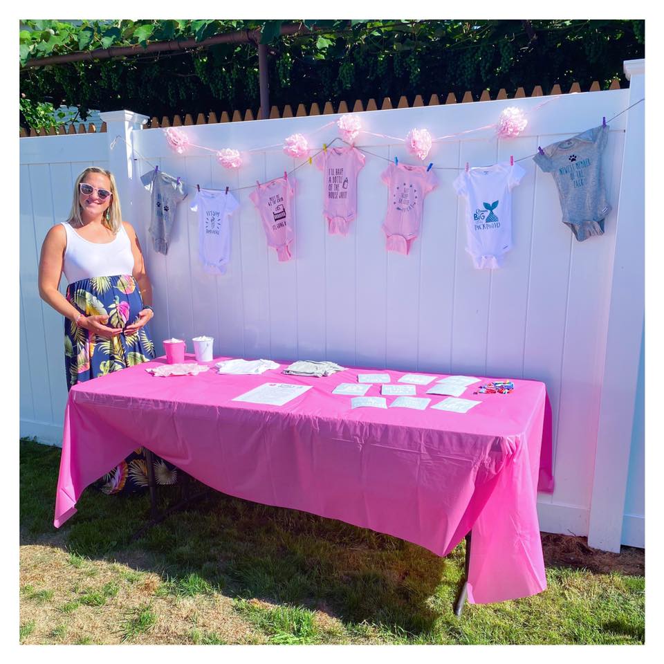 Setting Up Your Baby Shower Onesie Station