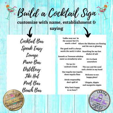 Master-Build a Cocktail Sign