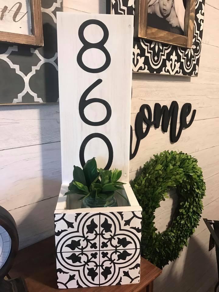 planter box house address Address Planter – Hammer & Stain Bluffton